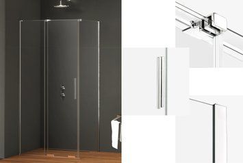 Душова кабіна прямокутна SMART 1D 100x90x200 скло clear 8мм ACTIVE SHIELD 2.0 EXK-4021 фото