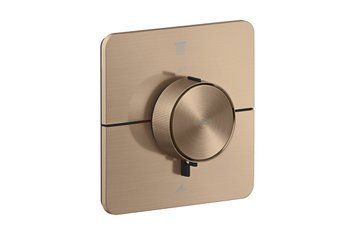 Термостат прихованого монтажу AXOR ShowerSelect ID Softsquare на 2 функції Brushed Red Gold (36754310) 36754310 фото