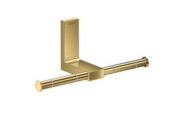 Тримач паперу подвійний Axor Universal Rectangular, Polished Gold Optic (42657990) 42657990 фото