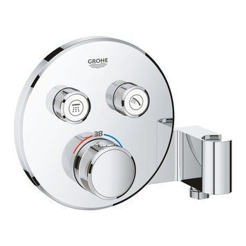 Верхня частина термостату GROHTHERM SMARTCONTROL душ, д/35600, 2 виходи, з тримачем, хром 29120000 фото