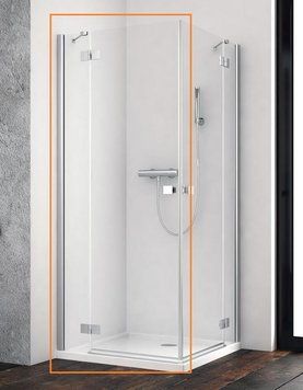 Душова кабіна (половина) Essenza New KDD 80 ліва, RADAWAY 1385061-01-01L фото