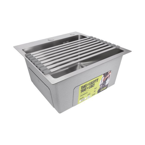 Сушарка на кухонну мийку Lidz Acsis LA11 Gray, плоска основа, для посуду 430х218 мм LDACSLA11GRA49765 SD00055889 фото