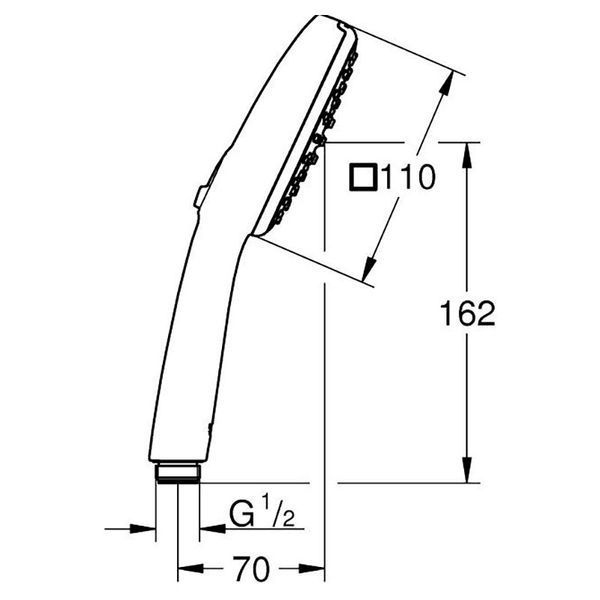 Лійка для ручного душу Tempesta Cube 110 26746003 Grohe 26746003 фото