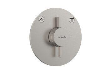 Змішувач прихованого монтажу DuoTurn S на 2 функції, Stainless Steel Optic (75418800) 75418800 фото