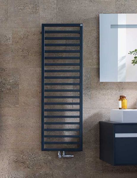 Рушникосушка QUARO 1403х450 сталь RAL9017/9217 Traffic Black matt (QA-140-045) QA-140-045 фото
