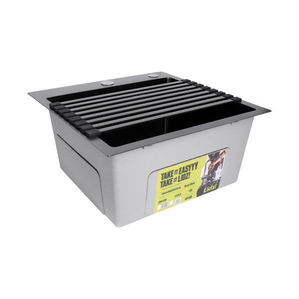 Сушарка на кухонну мийку Lidz Acsis LA12 Black, плоска основа, для посуду 430х218 мм LDACSLA12BLM49766 SD00055890 фото