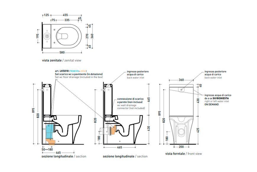 APP Чаша підлогового унітазу goclean monobloc Argilla (AP116GARG) AP116GARG фото