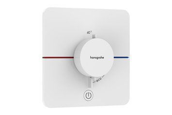 Термостат прихованого монтажу ShowerSelect Comfort Q HighFlow на 1 функцію, Matt White (15589700) 15589700 фото