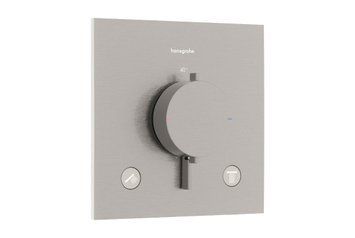 Термостат прихованого монтажу Ecostat Comfort E на 2 функції Stainless Steel Optic (33711800) 33711800 фото