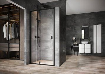 Душові двері NDOP2 110 Transparent Black RAVAK 03OD0300Z1 фото