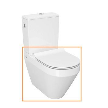 Унітаз підлоговий Crea Oval CleanOn з кришкою Slim дюропласт soft close (CCCZ1005956213) Cersanit CCCZ1005956213 фото