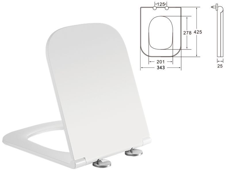 KUBIK унітаз підвісний c06810200(48,5*34*36,5 см, twist, сидіння duroplast) c06810200 фото