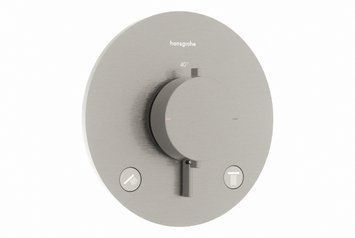 Термостат прихов.монтажу Ecostat Comfort S на 2 функції, Stainless Steel Optic (33715800) 33715800 фото