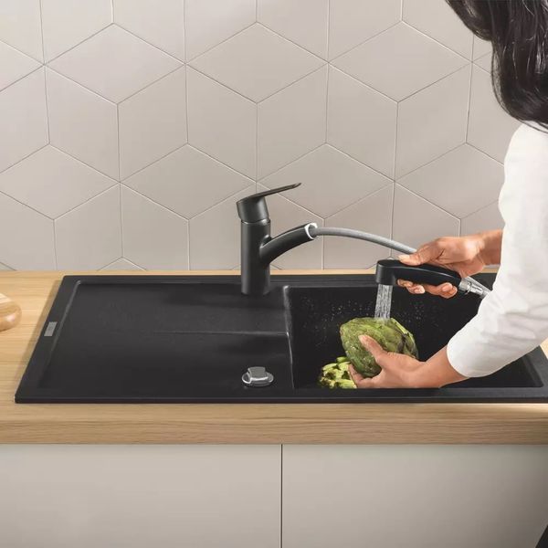 Змішувач для кухні Eurosmart DN 15 303052431 Black matt Grohe 303052431 фото