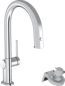 Змішувач Aqittura M91 FilterSystem 210 1jet pull-out Sbox кухонний, Chrome (76826000) 76826000 фото
