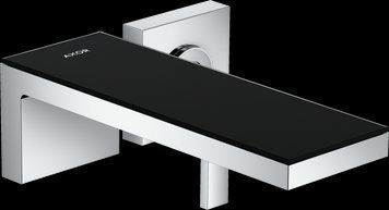 Змішувач Axor MyEdition 221 для умивальника зі стіни Chrome/Black Glass 47060600 47060600 фото
