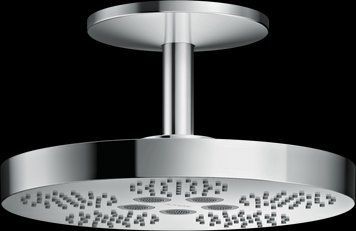Верхній душ Axor One 280 2jet зі стельовим кронштейном 211 мм, Chrome (48494000) 48494000 фото